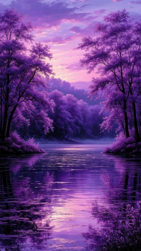 Фиолетовая природа