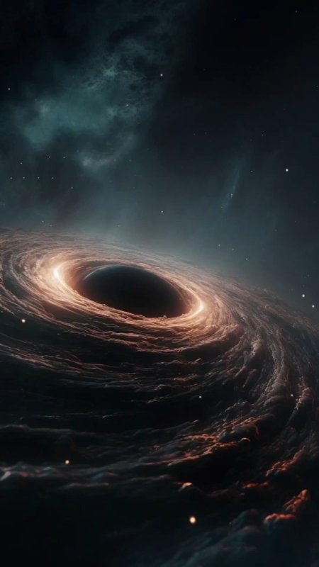 A black hole in space