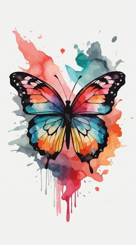 Watercolor butterfly