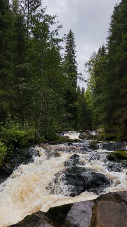 Водопады ахинкоски рускеала карелия