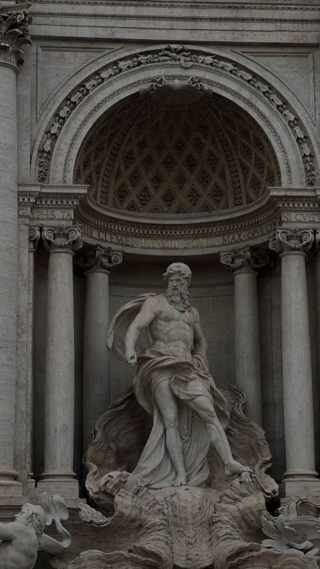 The trevi fountain in rome