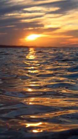 Sunset on the water