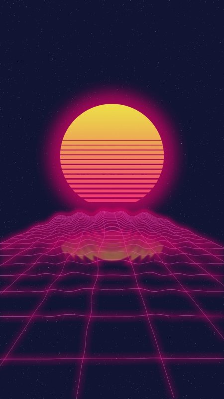 Synthwave sunrise