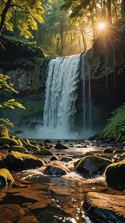 Водопад пейзаж