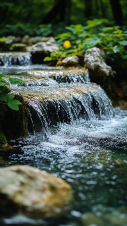 Nature waterfall