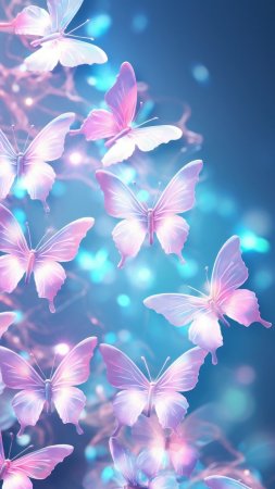 Pink butterflies