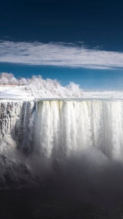 Niagara falls in winter