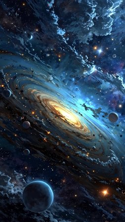 Космос звезды планеты