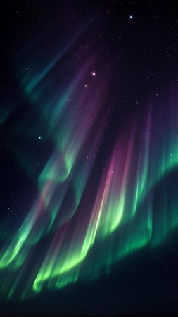 Aurora borealis northern lights