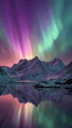 Northern lights aurora borealis