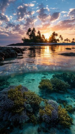 Underwater paradise stunning ocean view