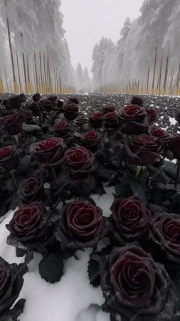 Роза в снегу