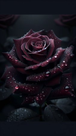 Rose flower dark background