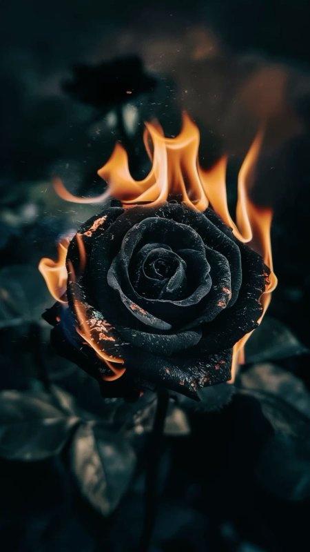 Burning rose