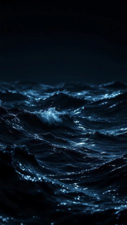Темно синее море