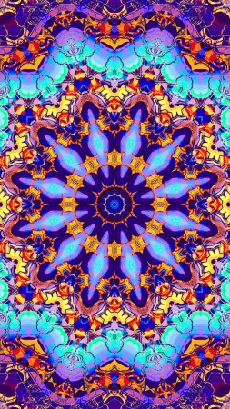 Узор калейдоскопа скачать фон 1080 x 1920