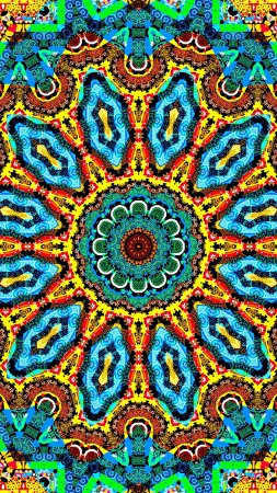 Калейдоскоп фрактал скачать фон 2160 x 3840