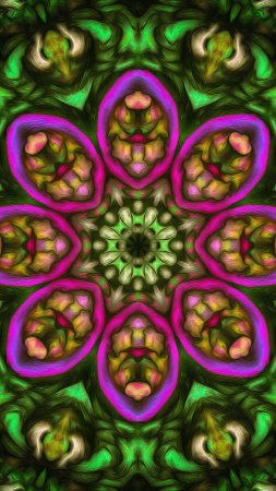 Kaleidoscope fractal скачать фон 2160 x 3840