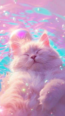 Симпатичные обои с котами