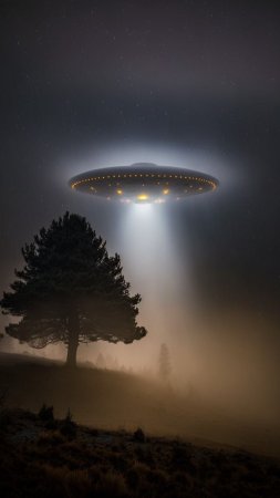 Нло в ночном небе
