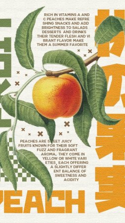 Peach fruit скачать фон 1080 x 1920