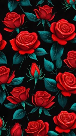 Цветы красные розы