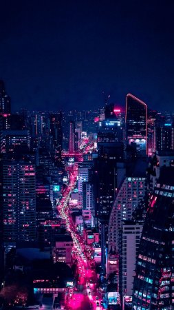 Фон ночного города