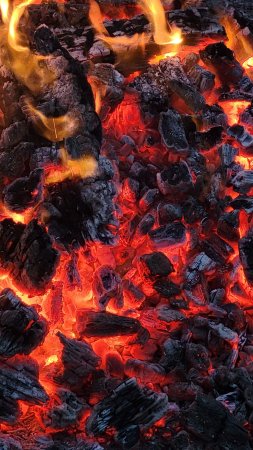 Раскаленные угли скачать фон 2160 x 3840