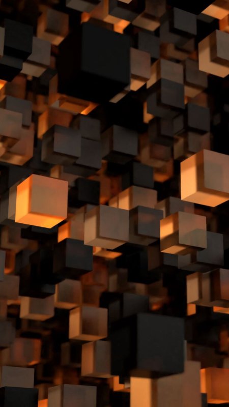 3d куб абстрактные фоновые обои из кубиков