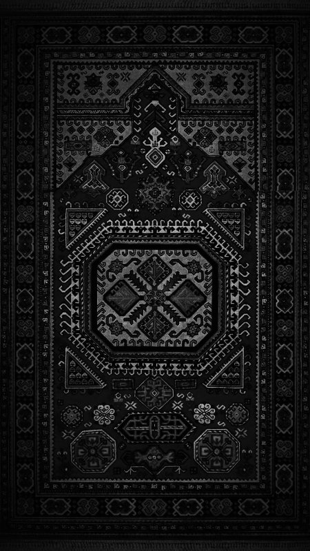Черный ковер