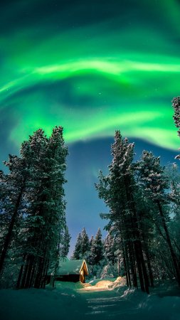 Aurora borealis северное сияние