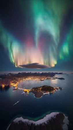 Aurora borealis северное сияние