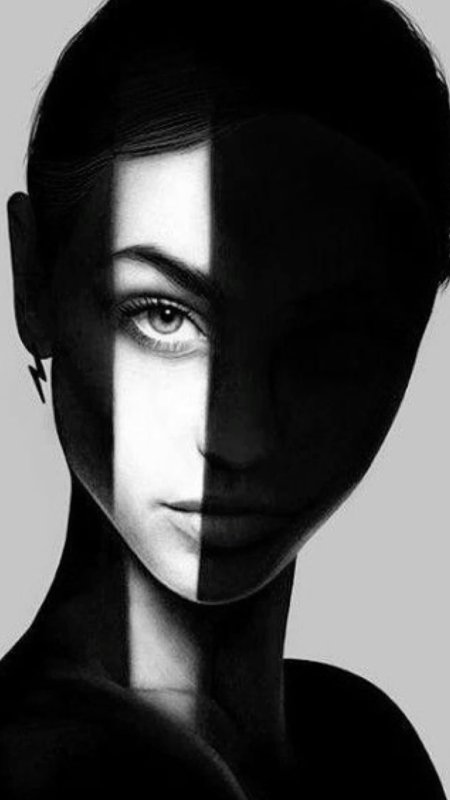 Портрет с тенью