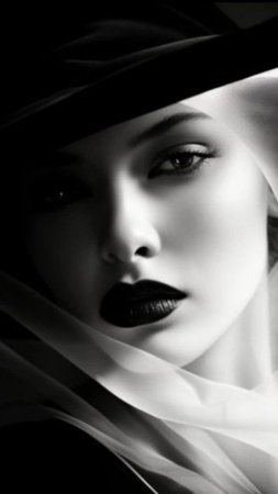 Black and white portrait