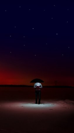 Одиночество ночь скачать фон 1080 x 1920