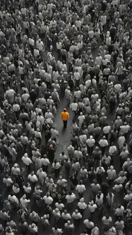 A crowd of people скачать фон 1080 x 1920