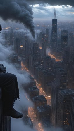 Ночной город скачать фон 2160 x 3840