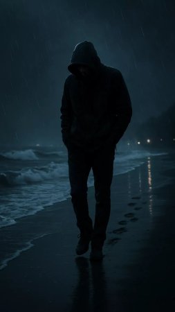 Мужчина в капюшоне скачать фон 1080 x 1920