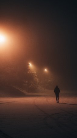 Одиночество ночь скачать фон 1424 x 2532