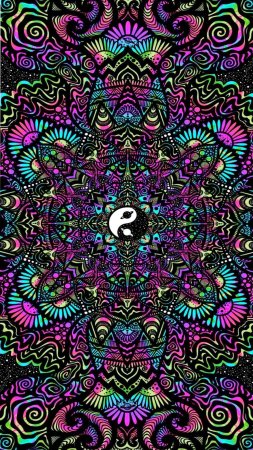 Psychedelic art скачать фон 1424 x 2532