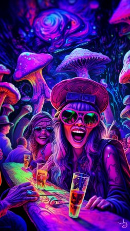 Психоделическое искусство скачать фон 2160 x 3840