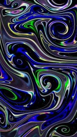 Neon swirl скачать фон 1424 x 2532