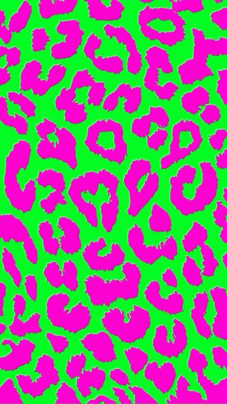 Leopard pink green wallpaper скачать фон 1080 x 1920