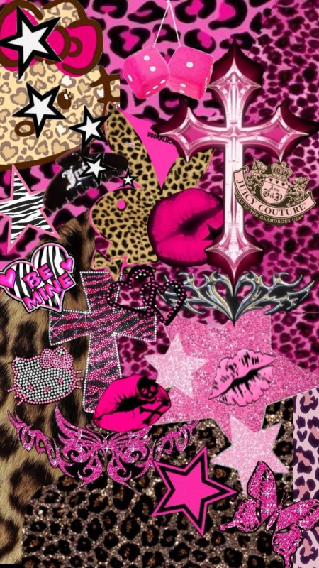 Pink leopard скачать фон 1080 x 1920