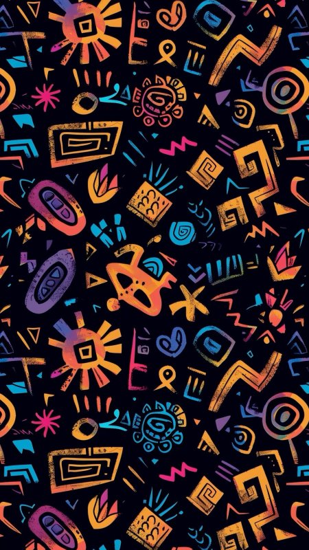 Этнический орнамент скачать фон 1080 x 1920