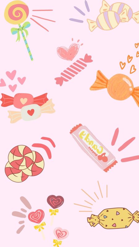 Kawaii candy скачать фон 1080 x 1920