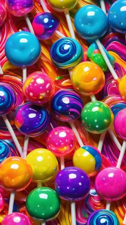 Lollipop candy скачать фон 1424 x 2532