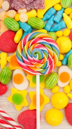 Food candy lollipop sweets скачать фон 1424 x 2532