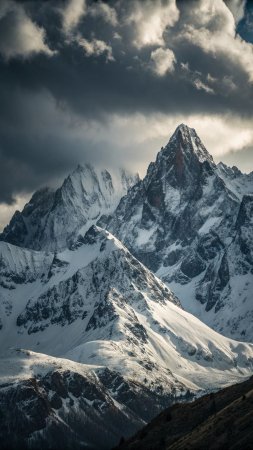 Snow covered mountains