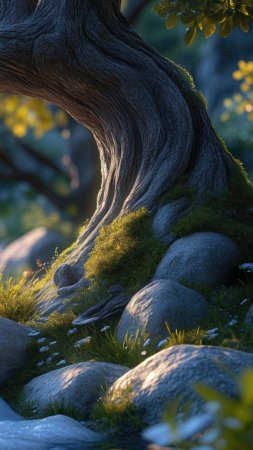 Фантастические пейзажи скачать фон 2160 x 3840